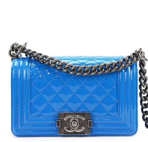 chanel boy bag electric blue|More.